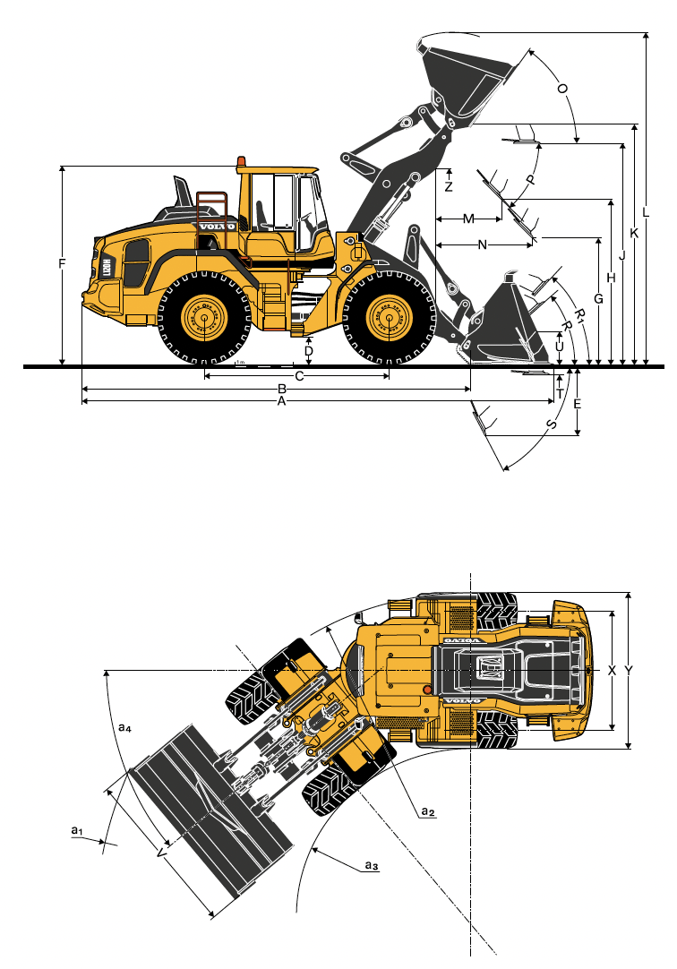 Volvo L110 L120 illustration